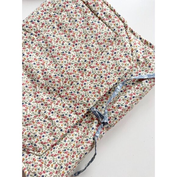 Vintage SUTTLES & SEAWINDS Floral Cottagecore Cotton Travel Toiletry Caddy - Picture 9 of 12